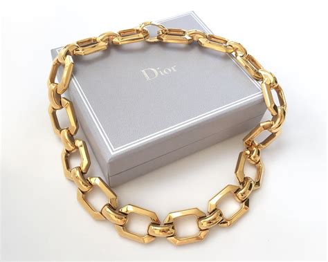 christian dior necklac|dior chunky necklace.